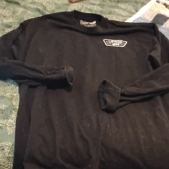 Vans Black Long Sleeve Tee with Logo XLarge Men's Unisex - Picture 8 of 9